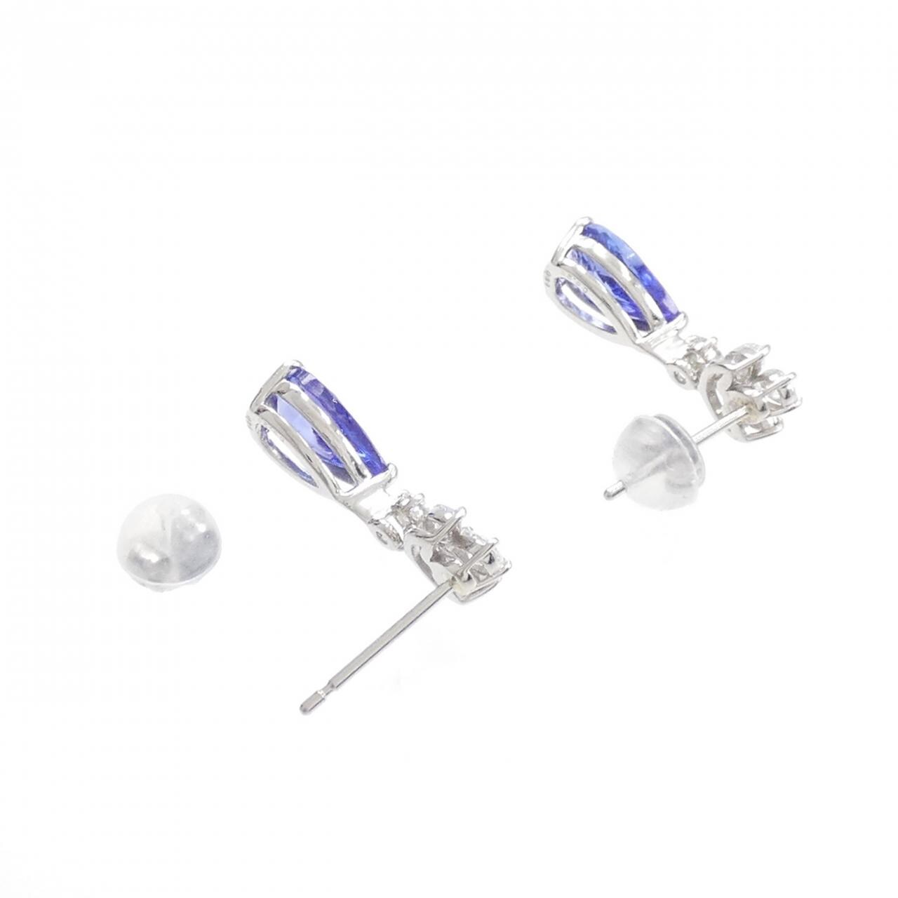 【新品】PT900 タンザナイト ピアス 1.73CT