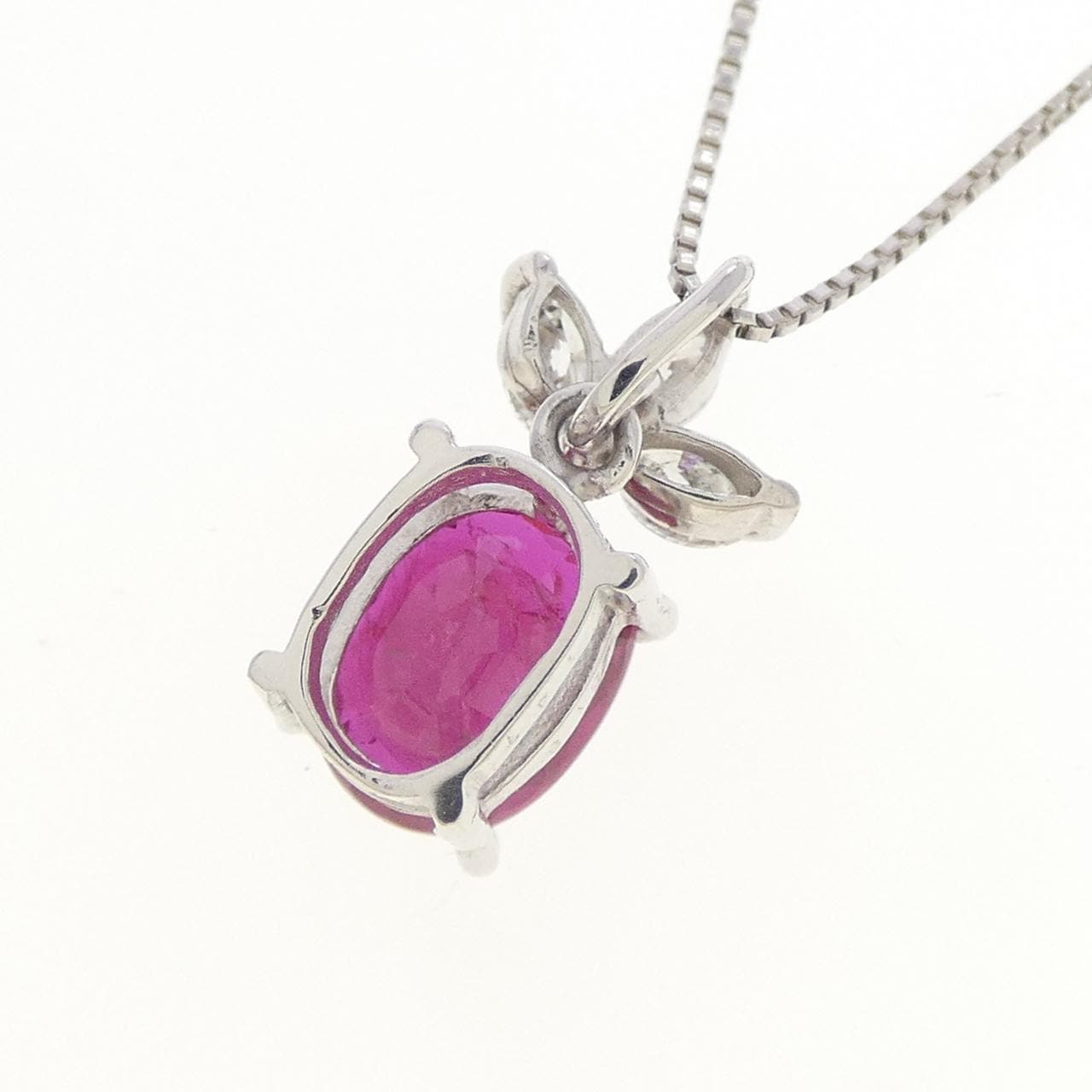 PT900/PT850 ルビー ネックレス 1.47CT