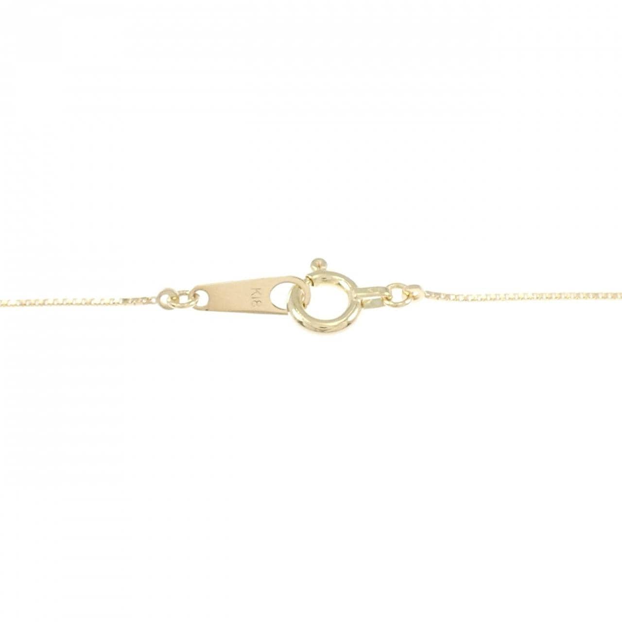 K18YG ダイヤモンド ネックレス 0.19CT