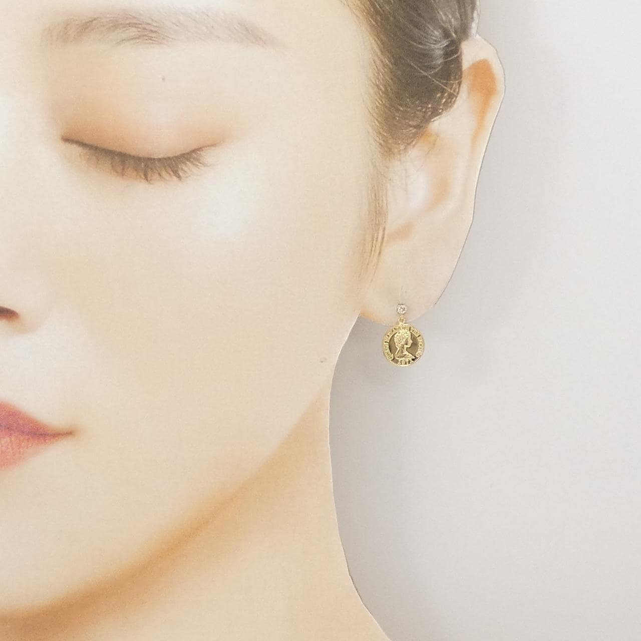 K18YG ダイヤモンド ピアス