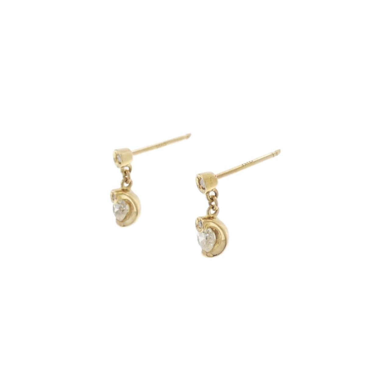 K18YG ダイヤモンド ピアス 0.226CT