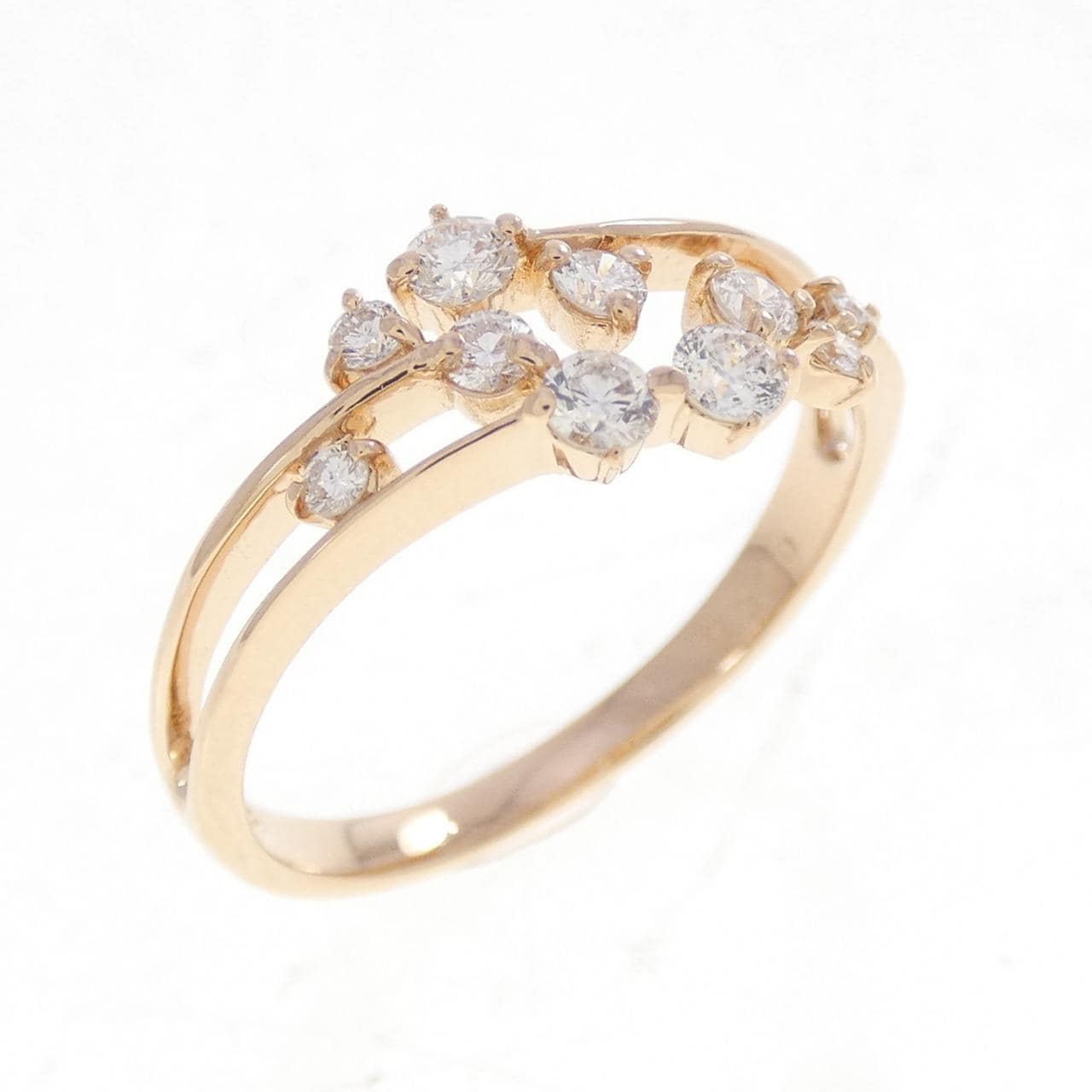 K18PG ダイヤモンド リング 0.30CT