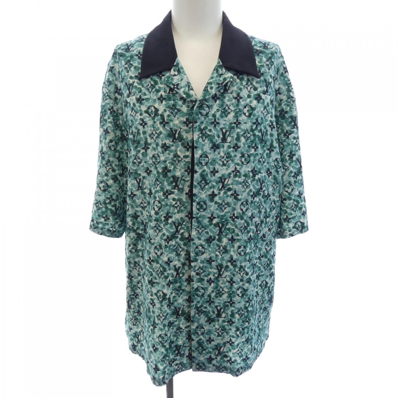 ルイヴィトン LOUIS VUITTON モノグラムクレープショートスリーブシャツ HPS25WZR1 S／Sシャツ