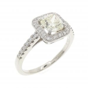 PT900 ダイヤモンド リング 1.038CT VLY SI1 ファンシーカット