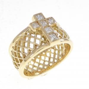 ローリーロドキン クロス ダイヤモンド リング