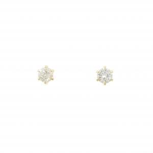 【リメイク】K18YG/ST ダイヤモンド ピアス 0.223CT 0.252CT H VS1 VG-G