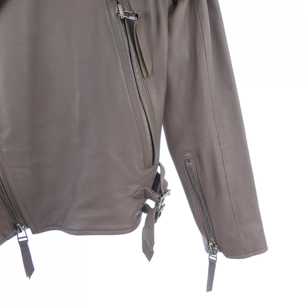 LIMI feuLR-J29 -705皮革骑士夹克