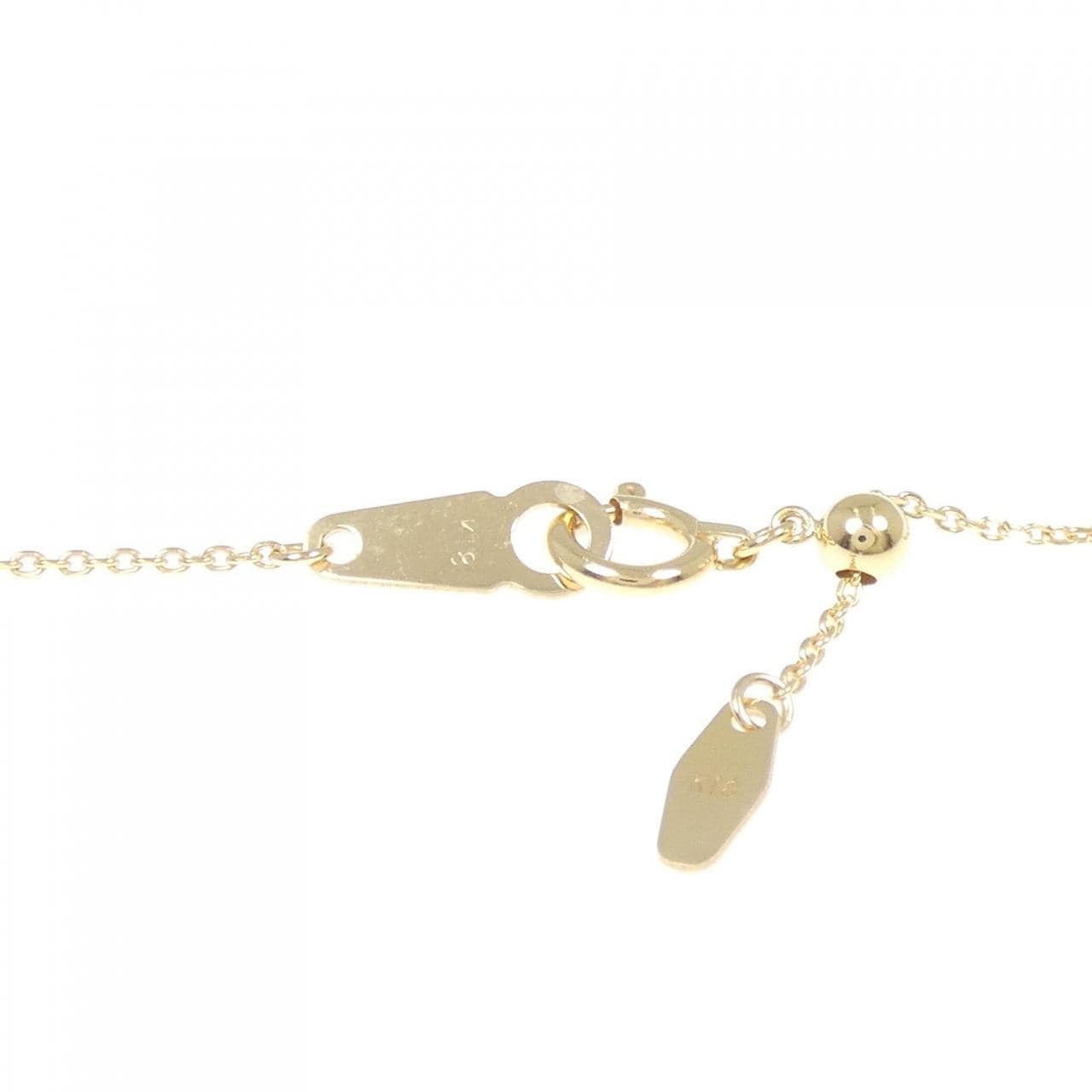 K18YG 白蝶パール ネックレス 11.5mm