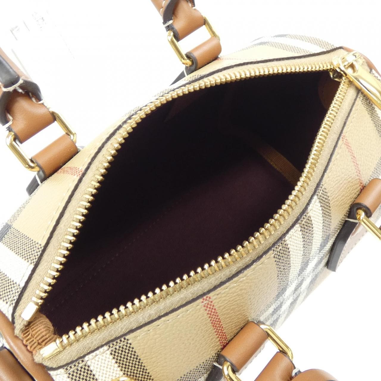 バーバリー BURBERRY BOWLING BAG VINTAGE CHECK 80921301 BAG