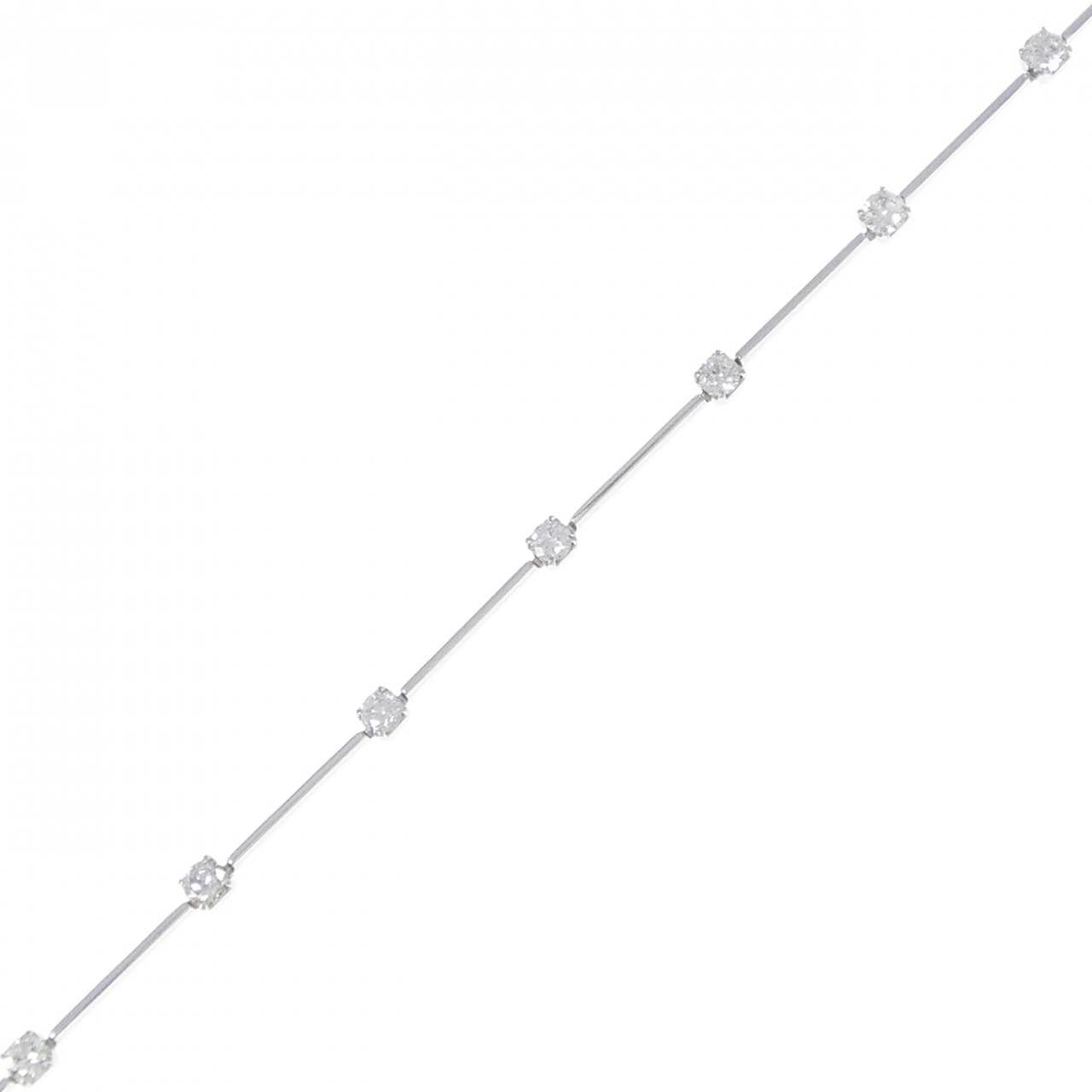 K18WG ダイヤモンド ブレスレット 0.50CT