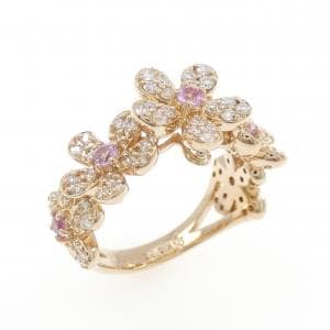 ポンテヴェキオ フラワー リング 0.26CT