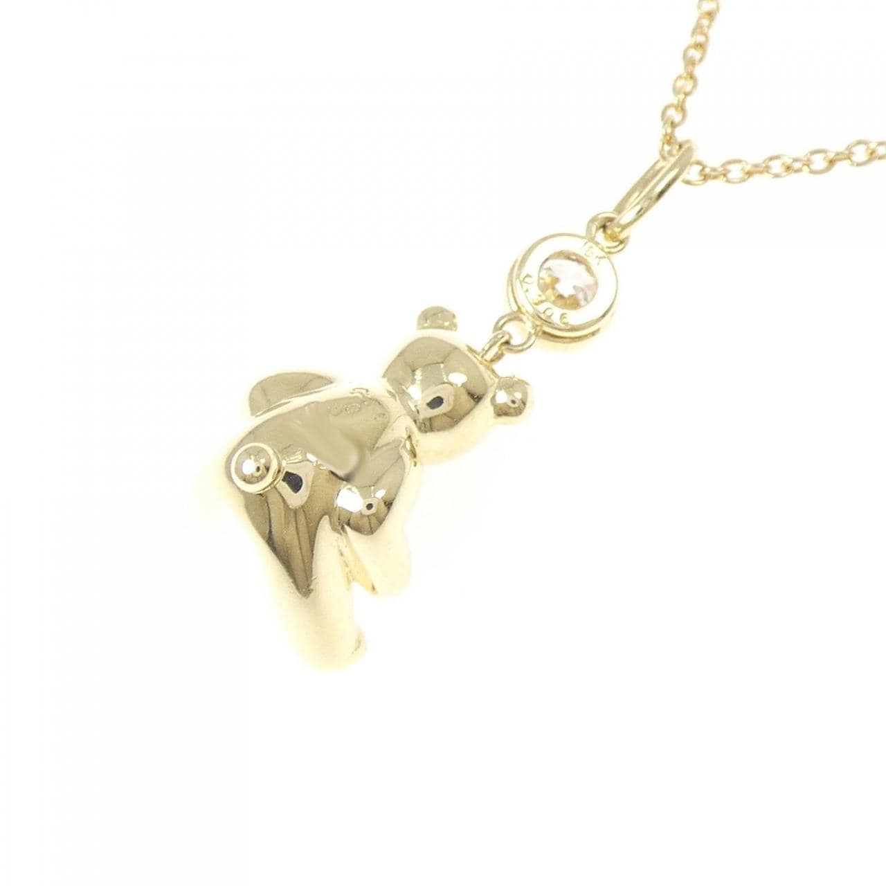 ギメル ベア ダイヤモンド ネックレス 0.306CT
