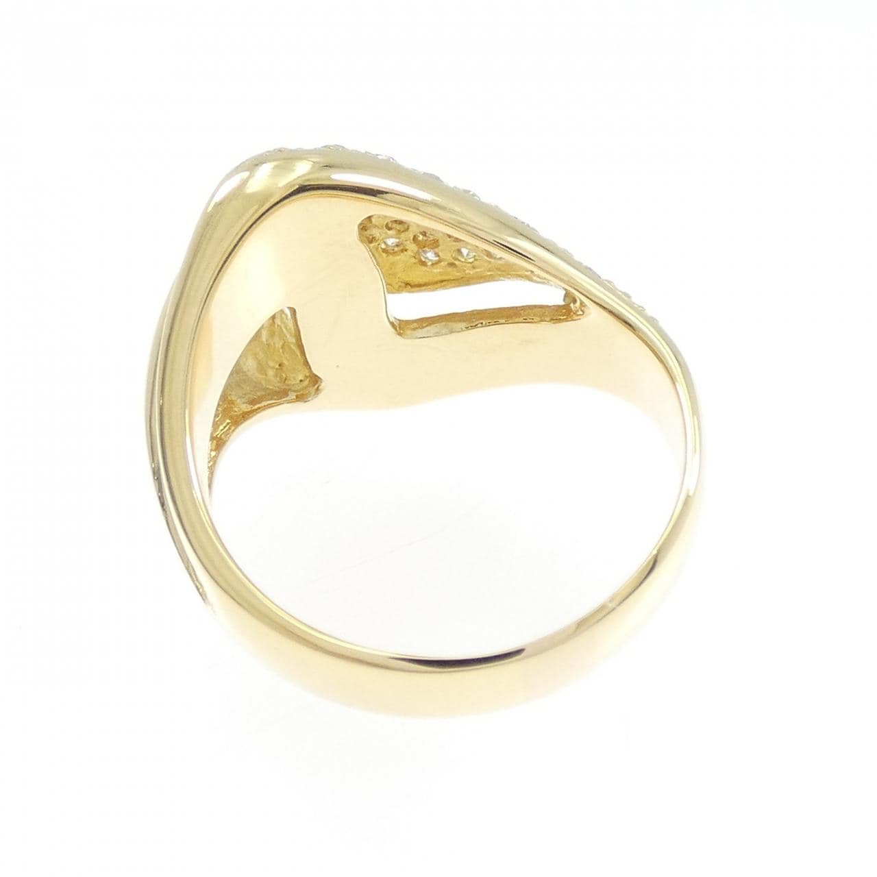 K18YG ダイヤモンド リング 0.39CT