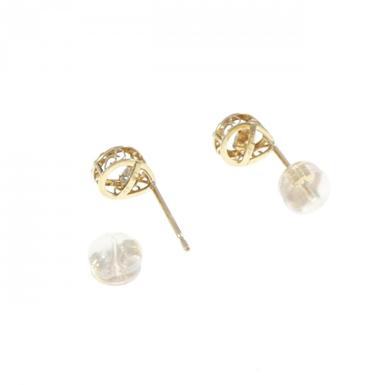 K18YG ダイヤモンド ピアス 0.18CT