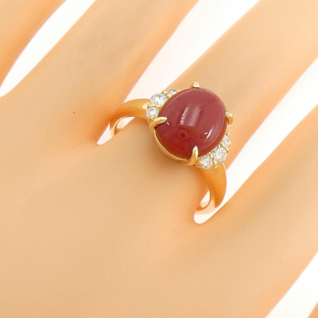 K18YG サンゴ リング