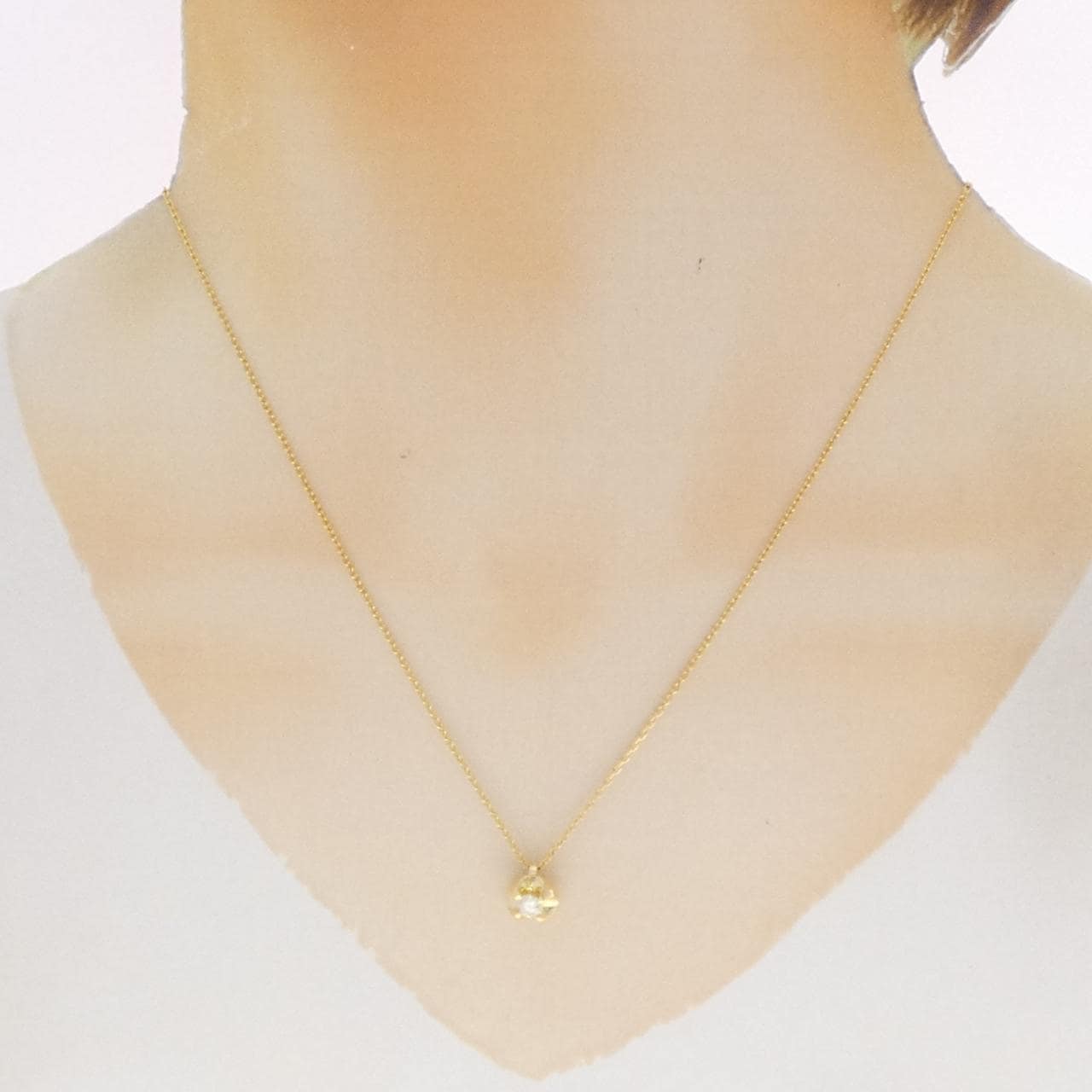 K18YG ダイヤモンド ネックレス 0.208CT