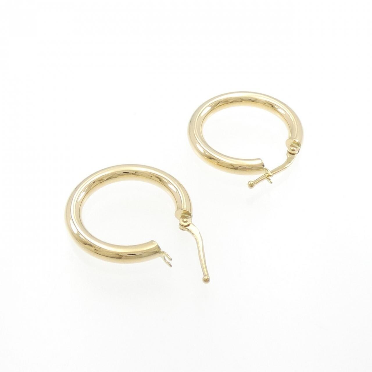 [BRAND NEW] 750YG hoop earrings