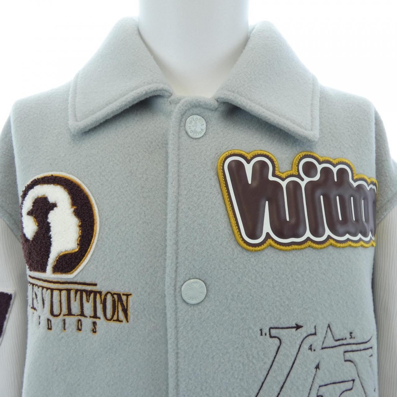 ルイヴィトン LOUIS VUITTON バーシティレザーブルゾン HPL68ECAW スタジャン