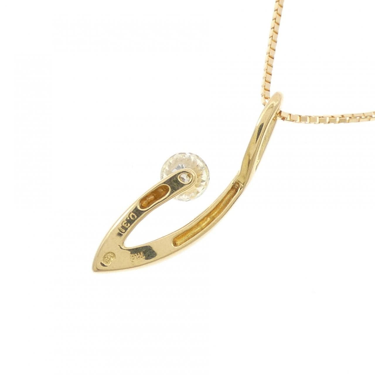 K18YG ダイヤモンド ネックレス 0.31CT