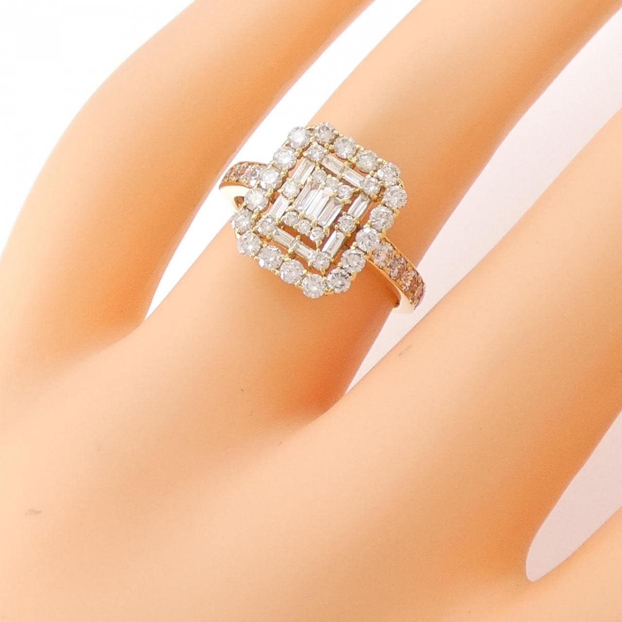 K18YG ダイヤモンド リング 1.00CT