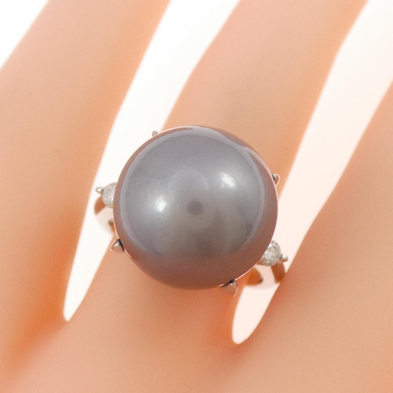 PT900 黒蝶パール リング 13.8mm