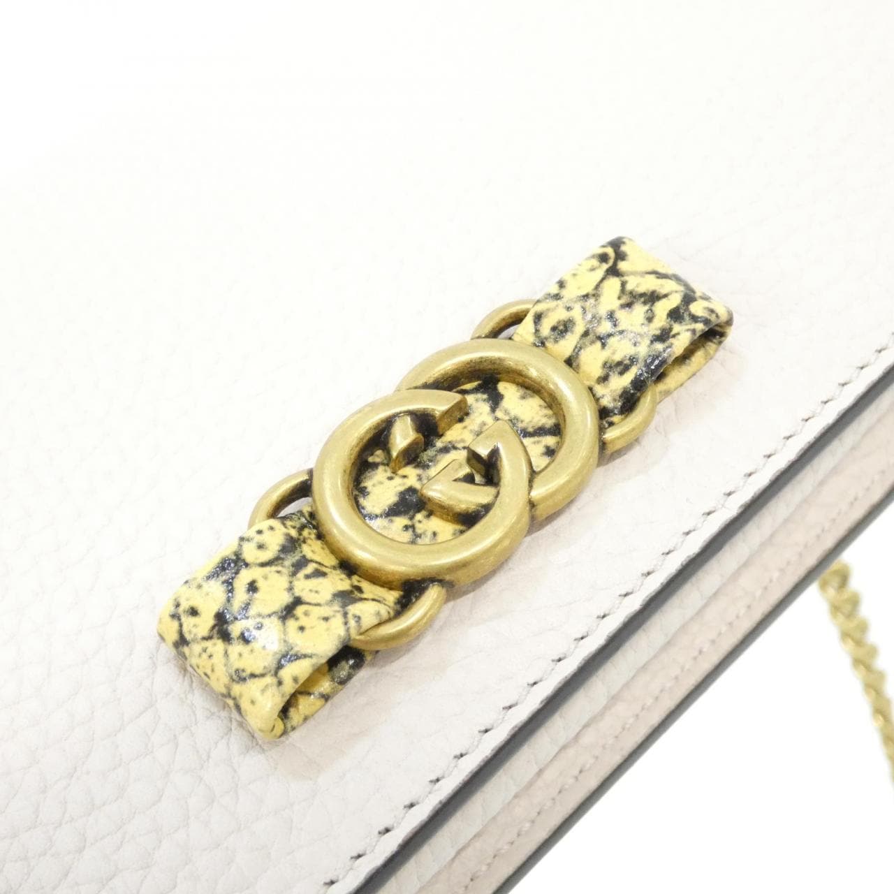 【未使用品】グッチ INTERLOCKING G 746056 AACAO チェーンウォレット