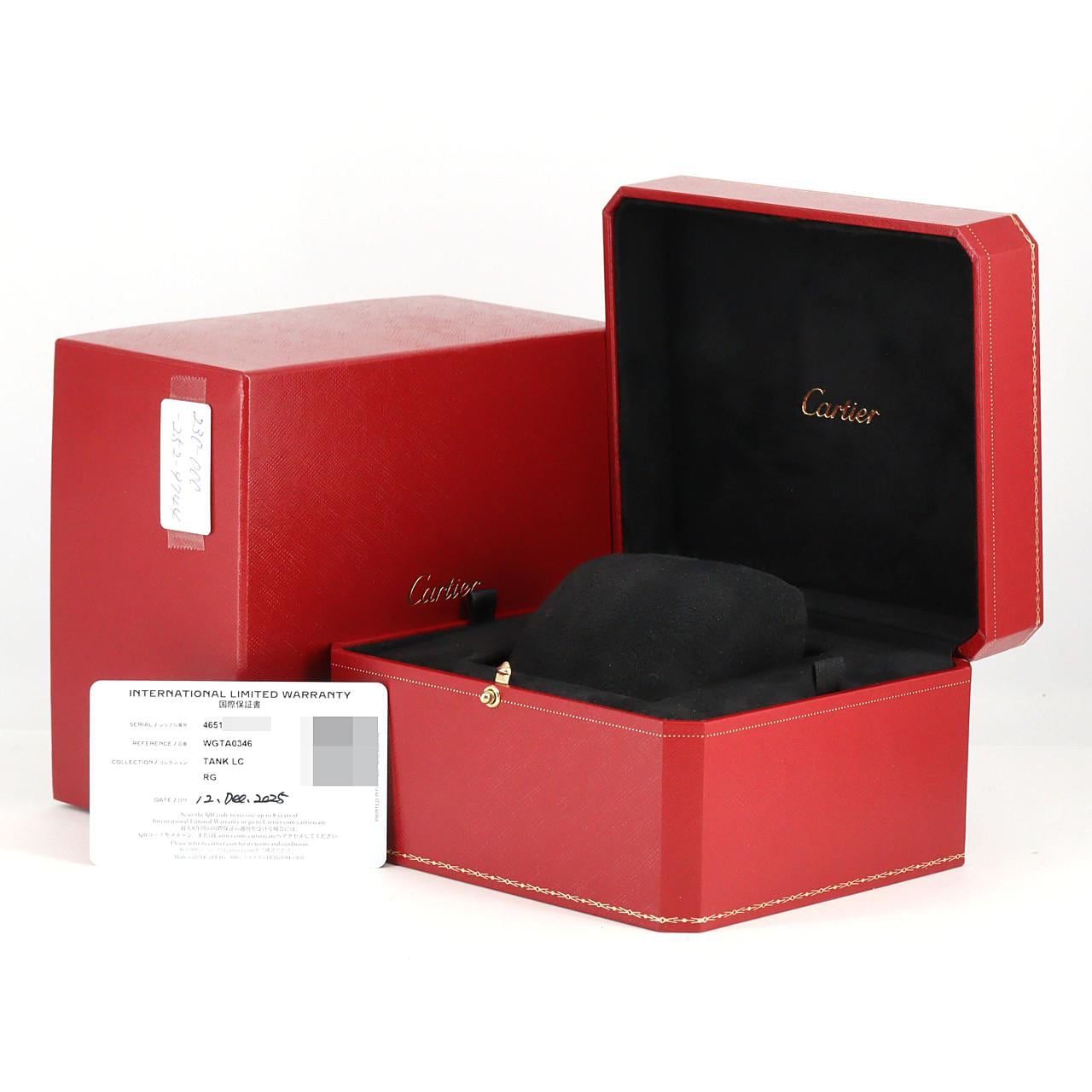 Cartier Tank Louis Cartier PG WGTA0346 PG/RG Automatic