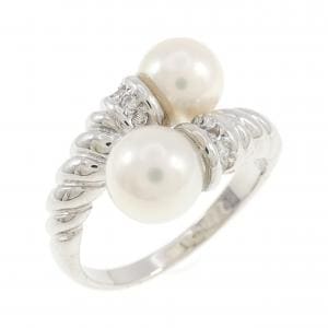 K18WG アコヤパール リング