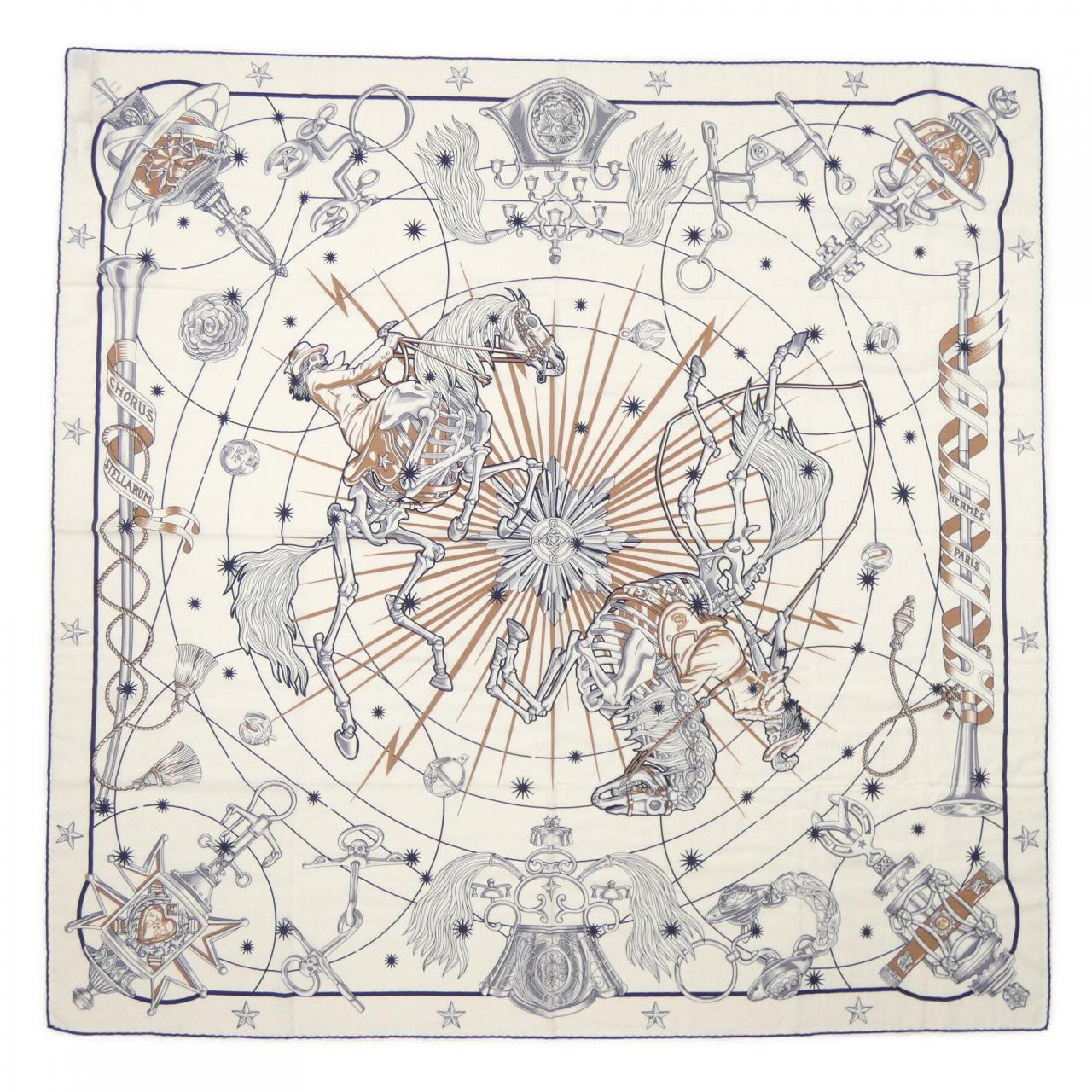 エルメス HERMES CHORUS STELLARUM H243912S カレジェアン140 ショール