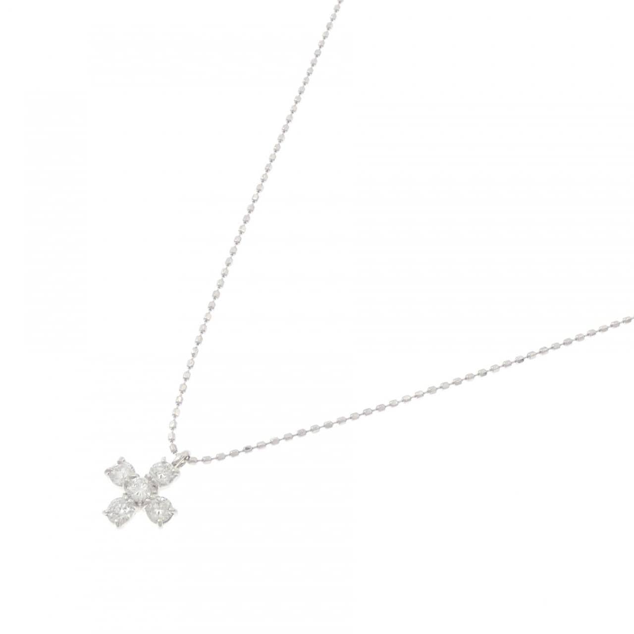 K18WG ダイヤモンド ネックレス 0.30CT