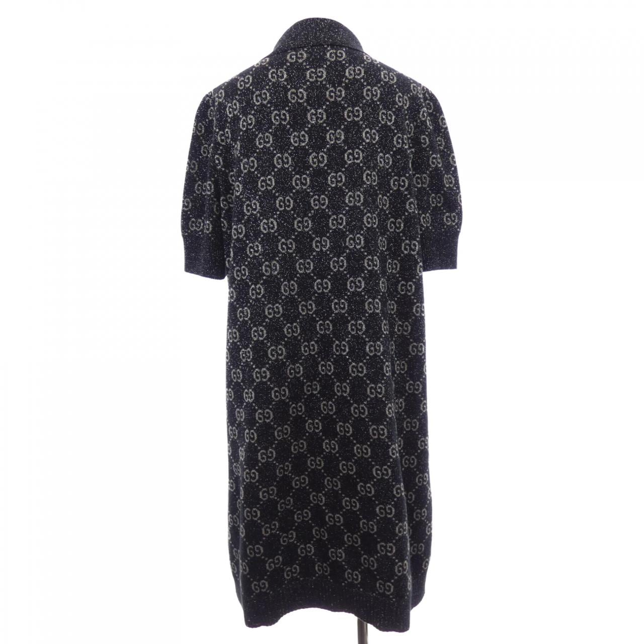 グッチ GUCCI ラメGGジャカード ポロドレス 678437 XKB54 ワンピース