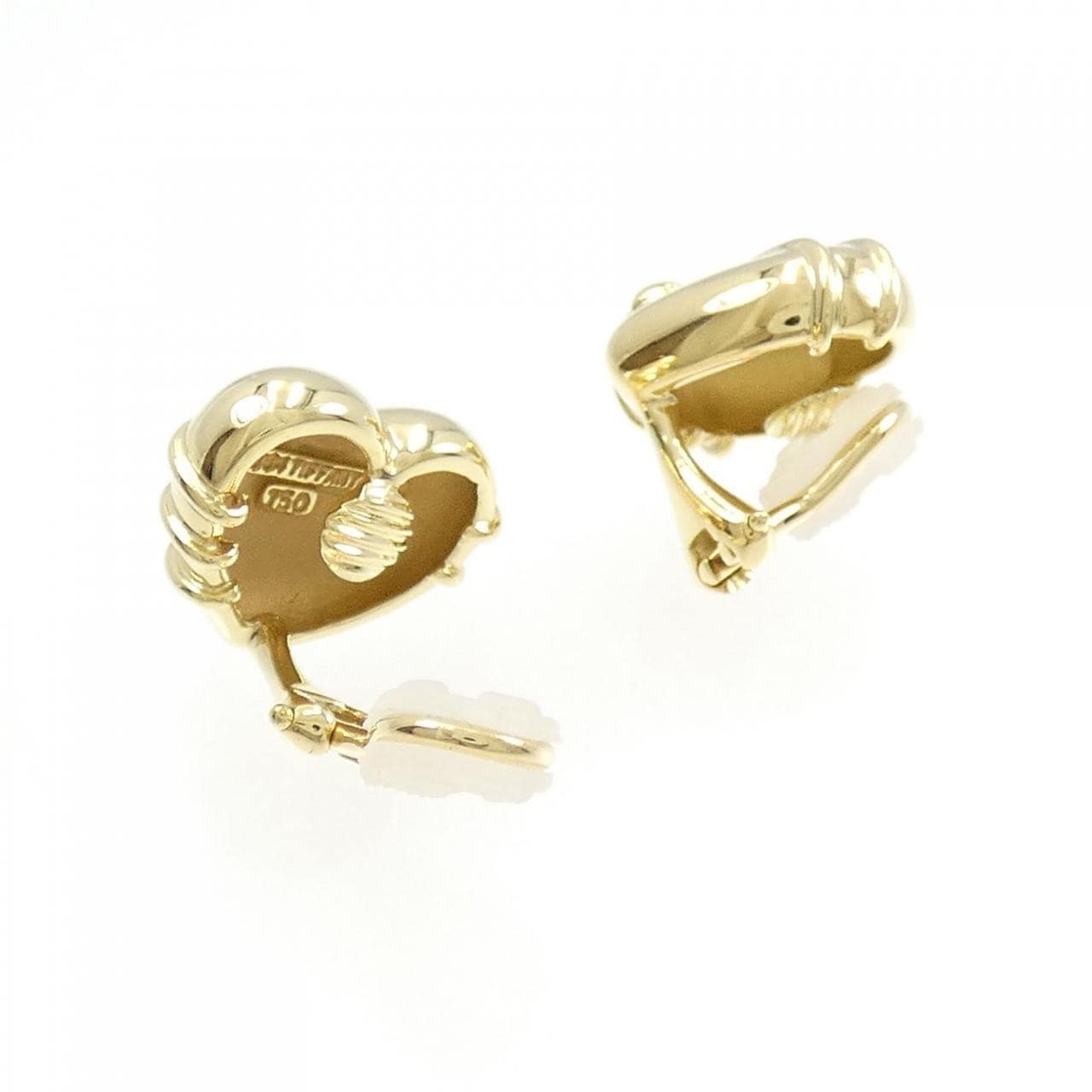TIFFANY 750YG heart earrings