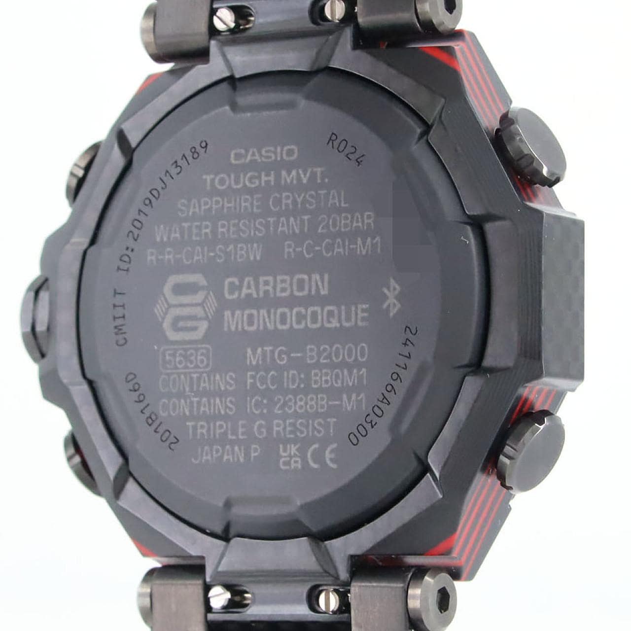カシオ G-SHOCK･MT-G 電波時計 MTG-B2000YBD-1AJF SSxカーボン ソーラークォーツ