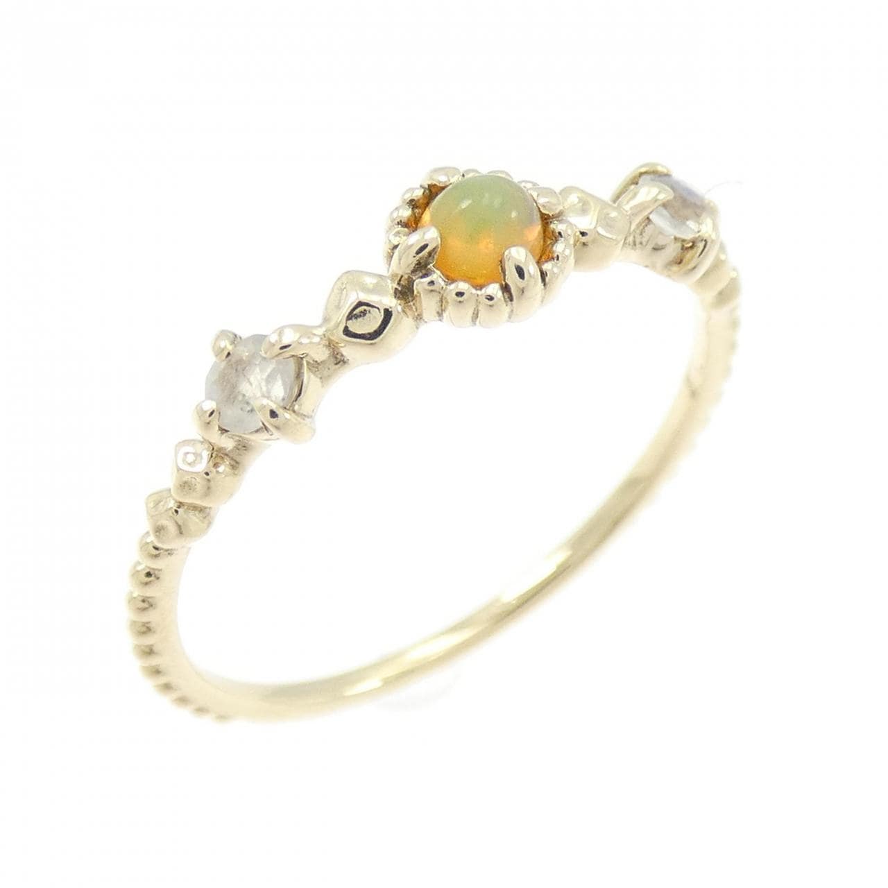 K10YG オパール リング