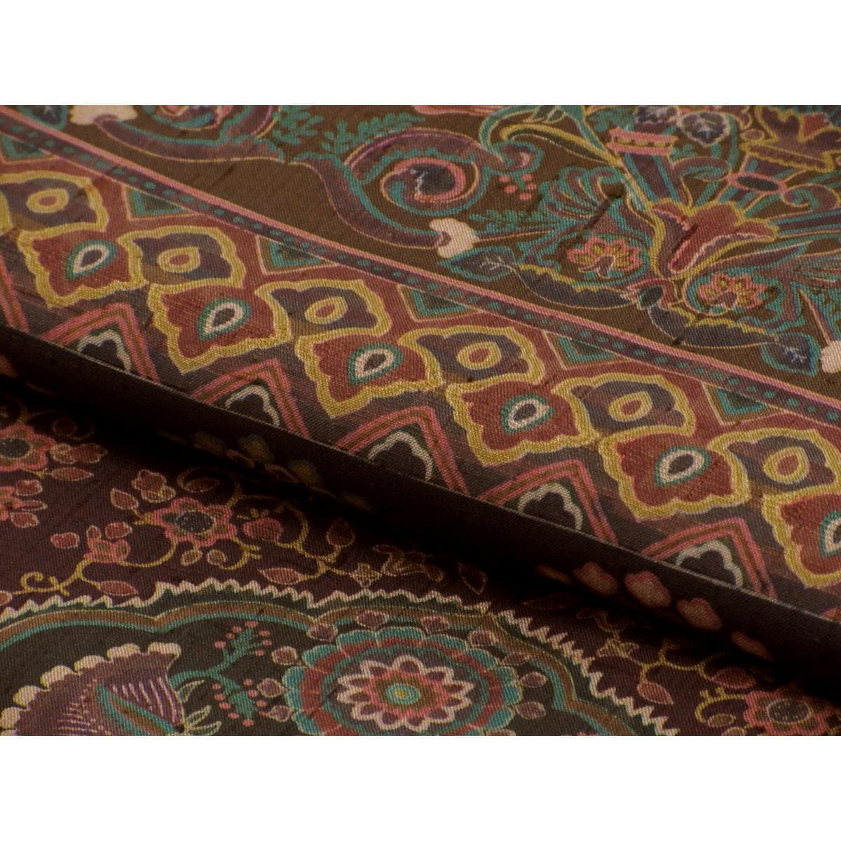 訪問着　染紬　友禅加工