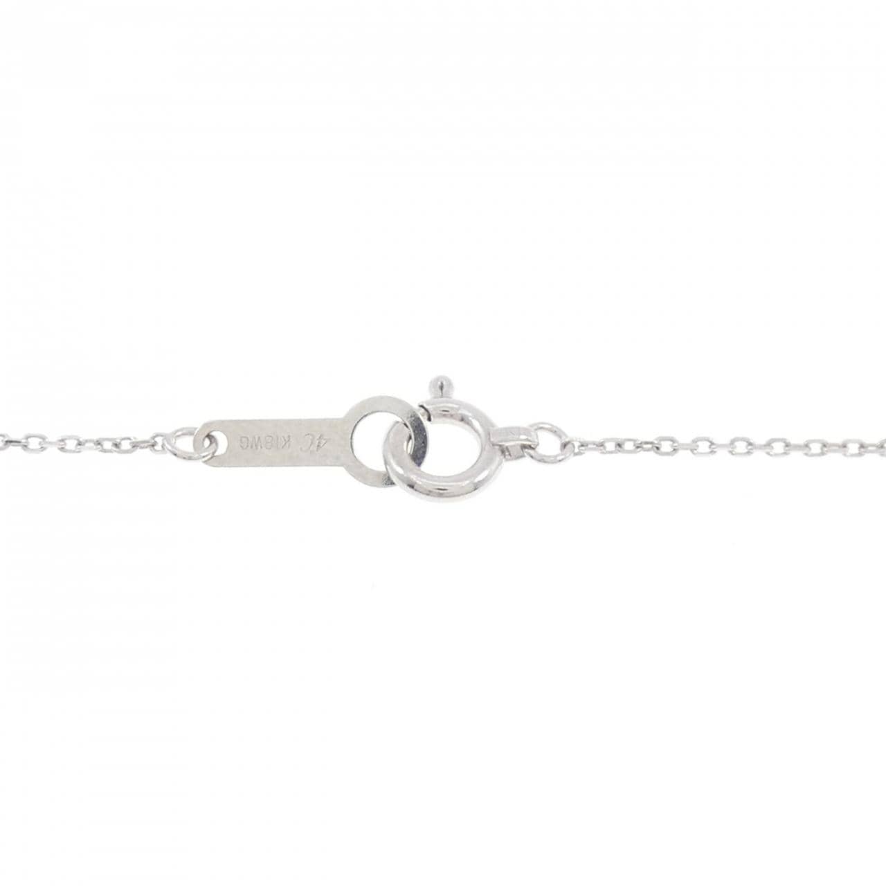 4゜C ハート 合成オパール ネックレス