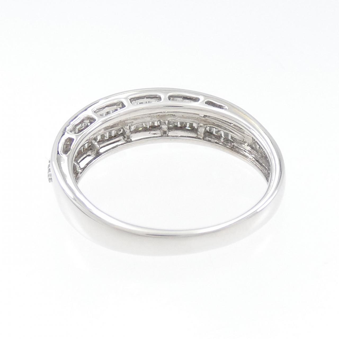K18WG ダイヤモンド リング 0.35CT