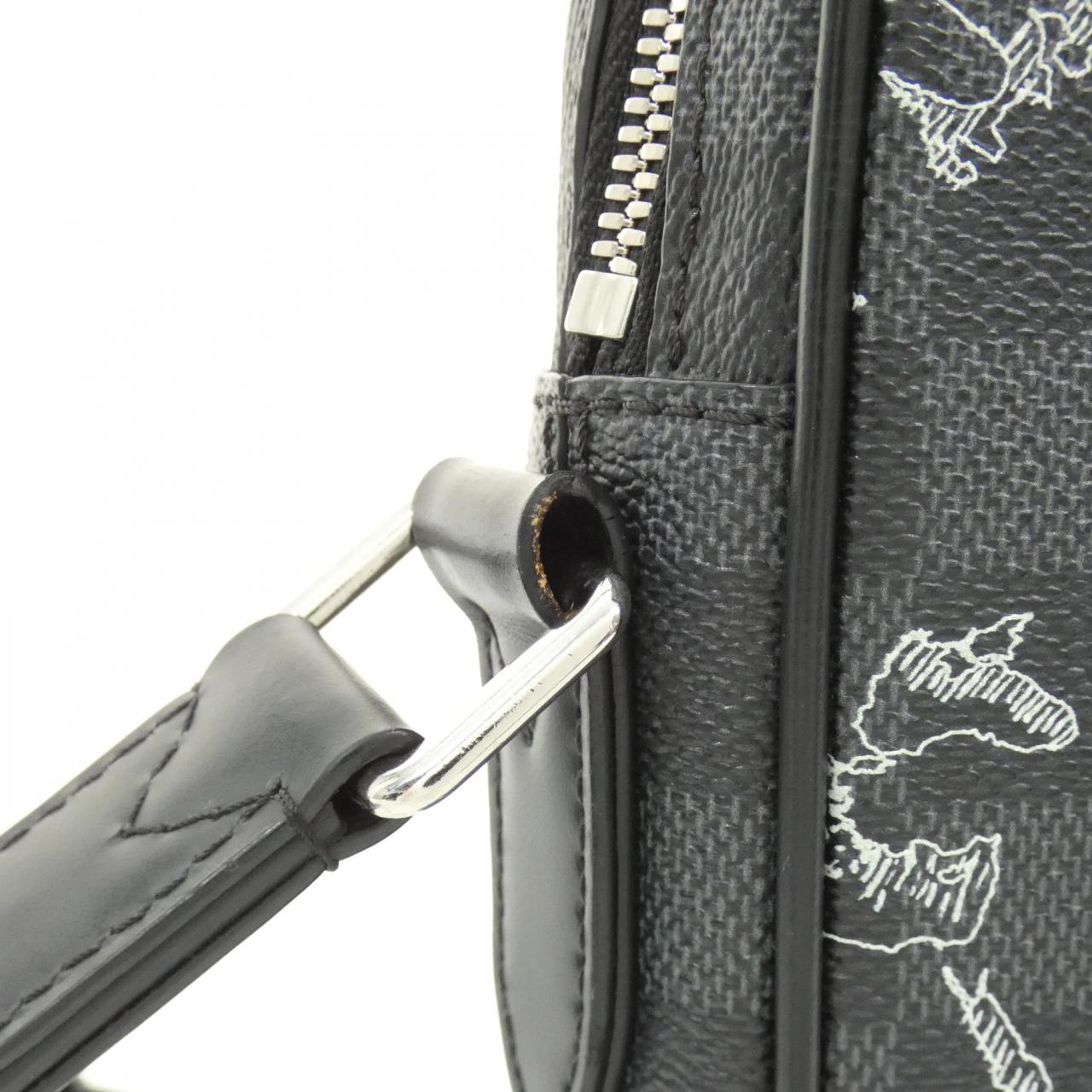 LOUIS VUITTON Damier Graphite Map Danube N40239 Shoulder Bag