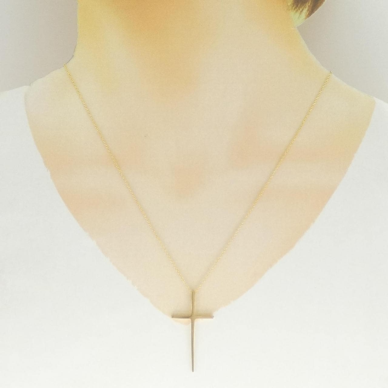 K18YG/750YG十字架項鏈