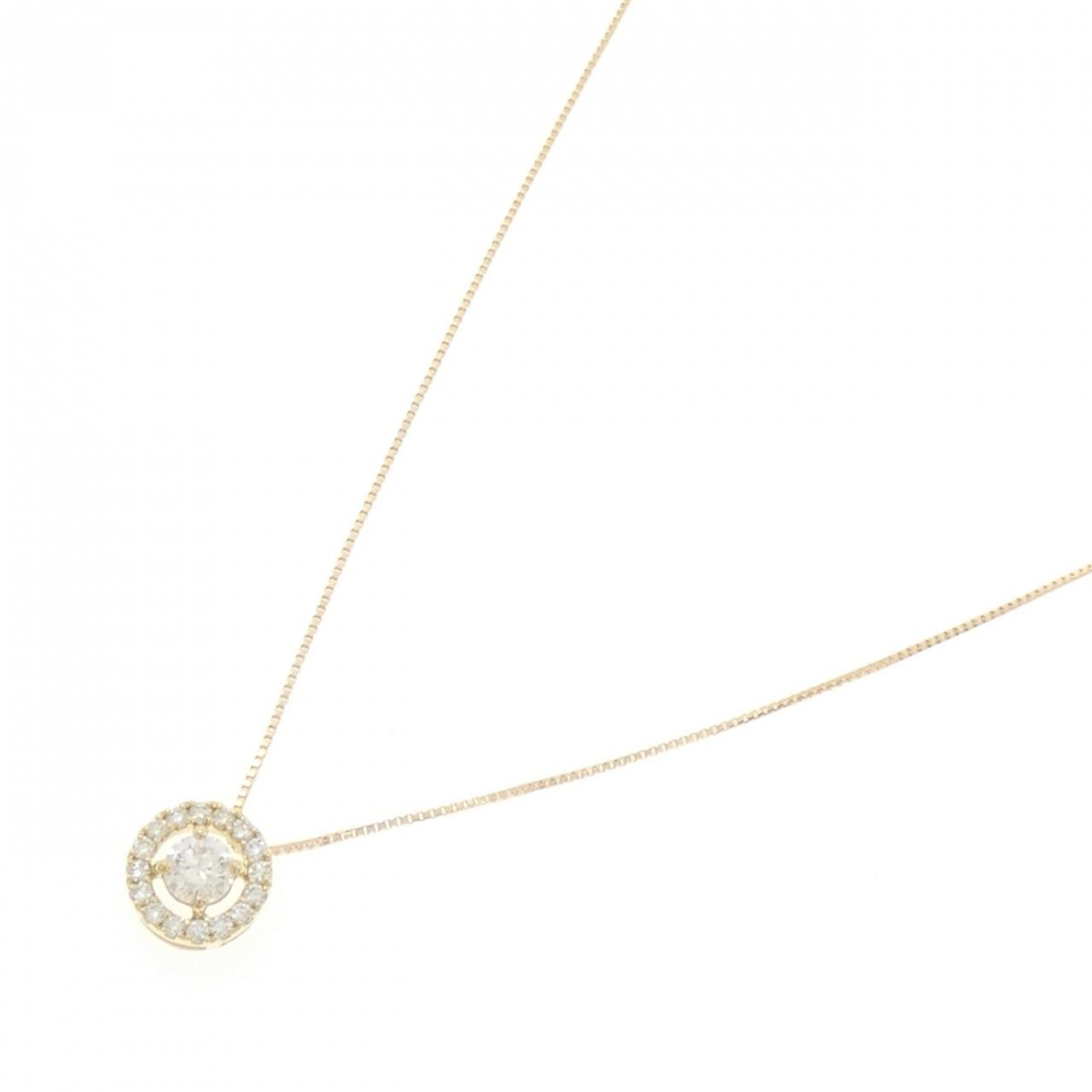 K18YG ダイヤモンド ネックレス 0.35CT