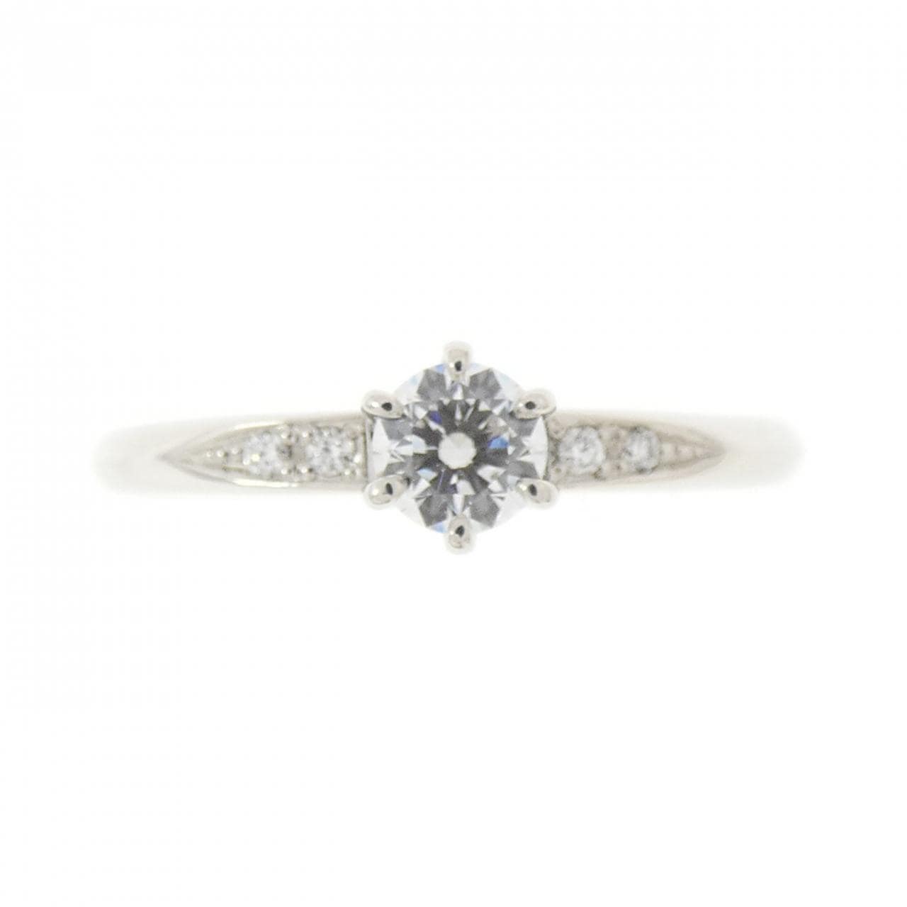 PT950 ダイヤモンド リング 0.20CT D VVS1 3EXT