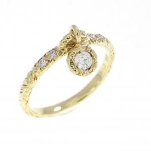 K18YG ダイヤモンド リング