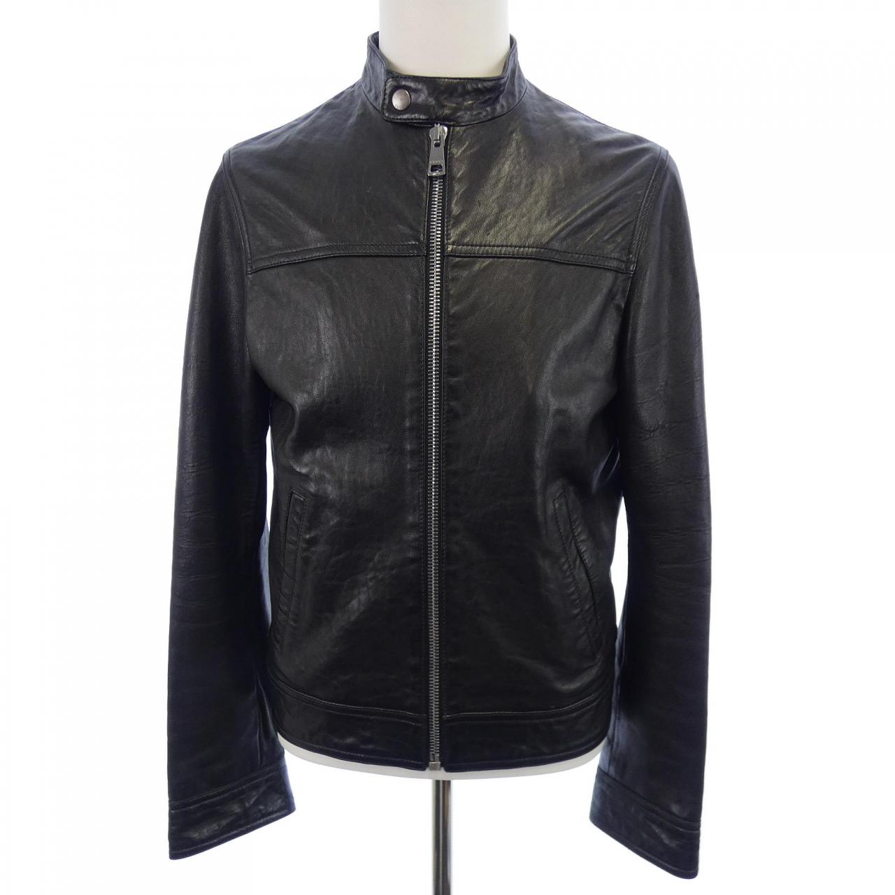 グッチ GUCCI 264857-XN571 レザーライダースジャケット