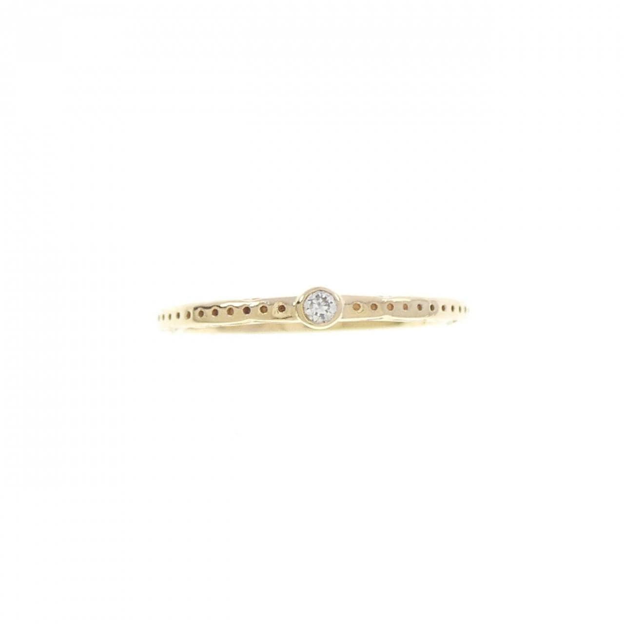 アガット ダイヤモンド ピンキーリング 0.01CT