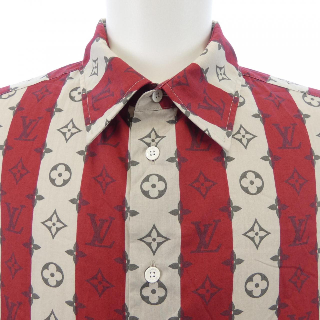ルイヴィトン LOUIS VUITTON モノグラムトランクストライプショートスリーブ NIGO 日本限定 HMS05WJB8 S/Sシャツ