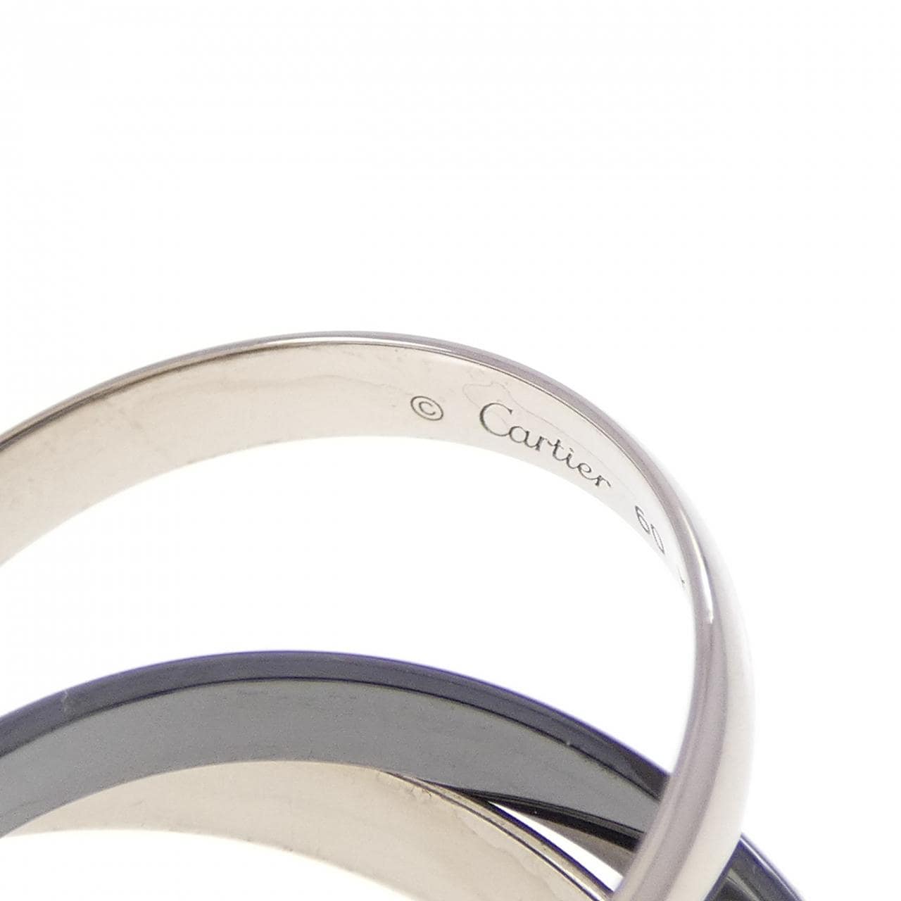 カルティエ トリニティ ブラック&ホワイト リング