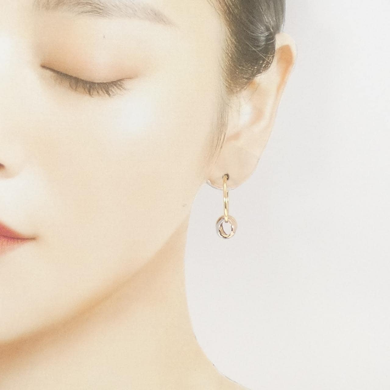 K18YG/PT900/K18PG 2WAY ピアス