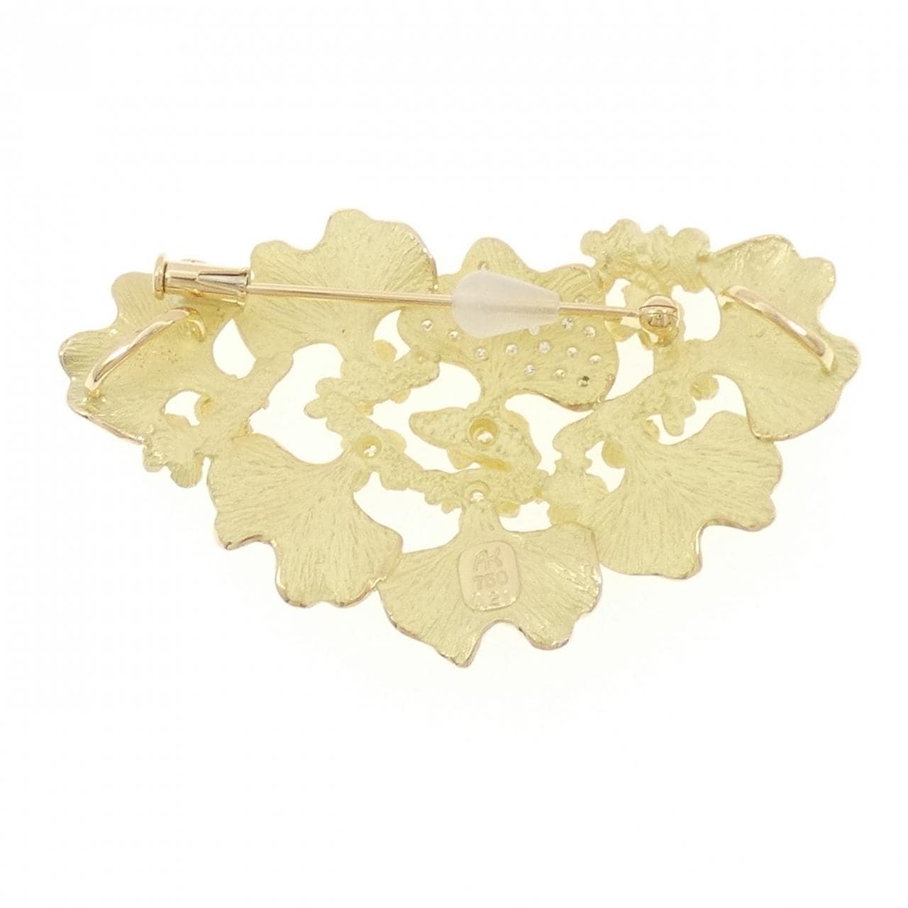 イケダケイコ ダイヤモンド ブローチ 0.21CT