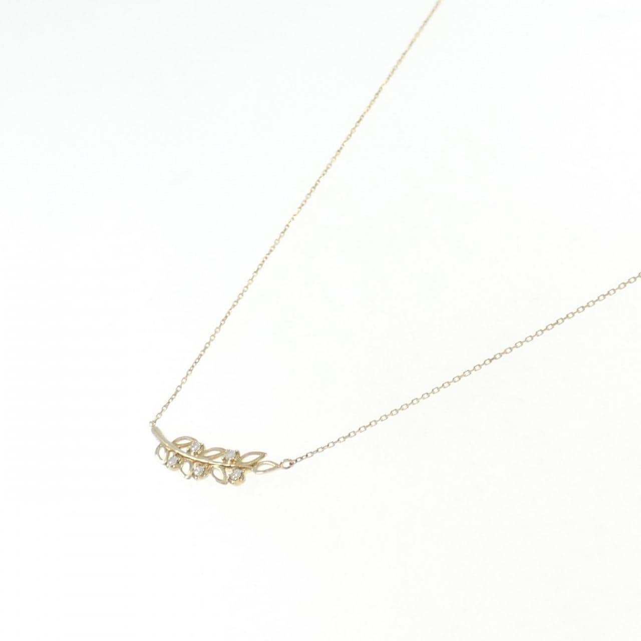 [BRAND NEW] K10YG Diamond necklace 0.03CT