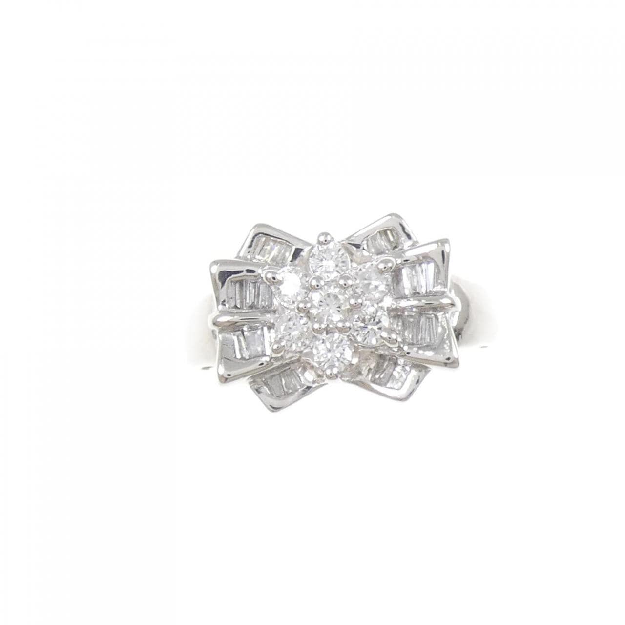 PT900 フラワー ダイヤモンド リング 0.90CT